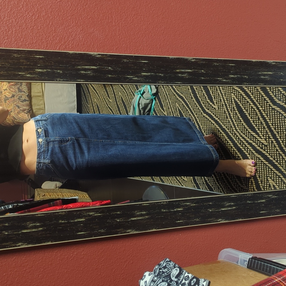 Eddie Bauer!! Denim maxi skirt